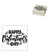 Happy Valentines Day Rubberstempel (Gestempeld)