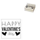 Happy Valentine's Day Rubberstempel (Gestempeld)