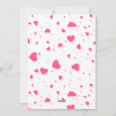 Happy Valentine's Day Rustic Red Hearts Pattern  Feestdagenkaart (Achterkant)