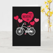 Happy Valentines Day Schattigee hartballonnen Fiet Kaart (Gele Bloem)