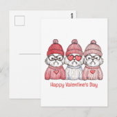 Happy Valentines Day Shih Tzu Dogs Briefkaart (Voorkant / Achterkant)
