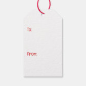 Happy Valentines Day Shih Tzu Dogs Cadeaulabel (Achterkant)