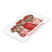 Happy Valentines Day Shih Tzu Dogs Magneet (Linkerzijde)