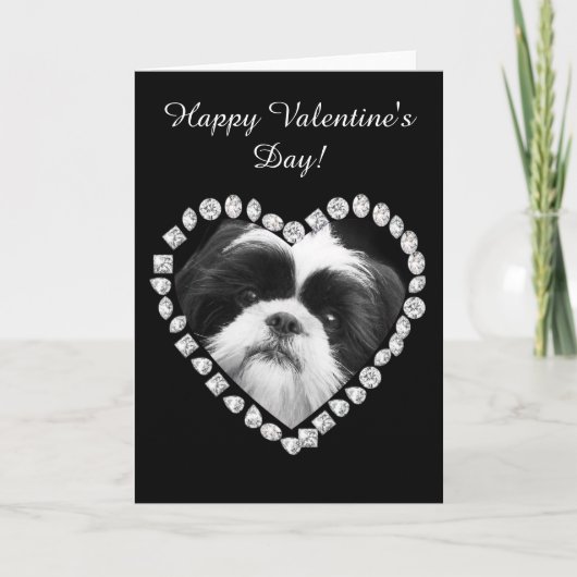 Happy Valentine's Day Shih Tzu wenskaart Feestdagen Kaart (Voorkant)