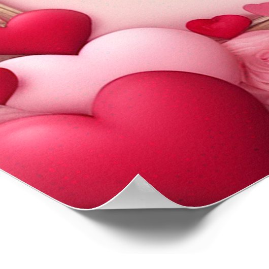 Happy Valentine's Day Sign Style Poster (Hoek)