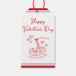 Happy Valentine's Day Simple That's Amore Red Cadeaulabel