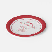 Happy Valentine's Day Simple That's Amore Red Papieren Bordje (Gekanteld)