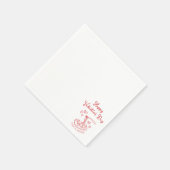 Happy Valentine's Day Simple That's Amore Red Servet (Hoek)