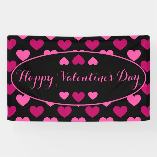 Happy Valentines Day Spandoek (Horizontaal)