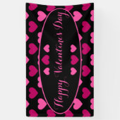 Happy Valentines Day Spandoek (Verticaal)