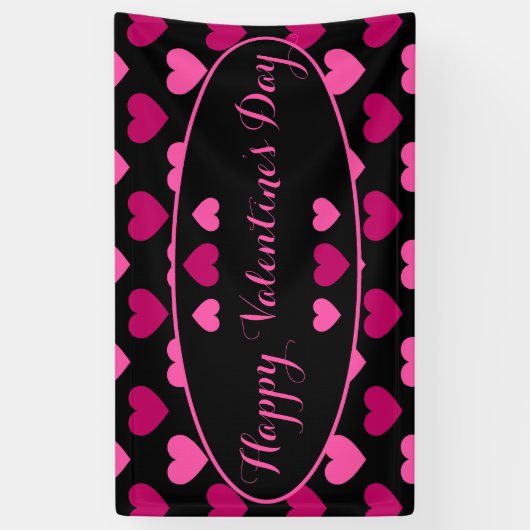 Happy Valentines Day Spandoek (Verticaal)