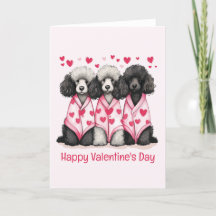 Happy Valentines Day Standaard Poedel Honden
