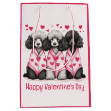 Happy Valentines Day Standaard Poedel Honden