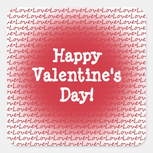 Happy Valentine's Day Sticker (Voorkant)