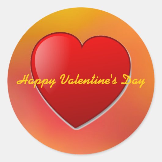 Happy Valentine's Day Sticker (Voorkant)