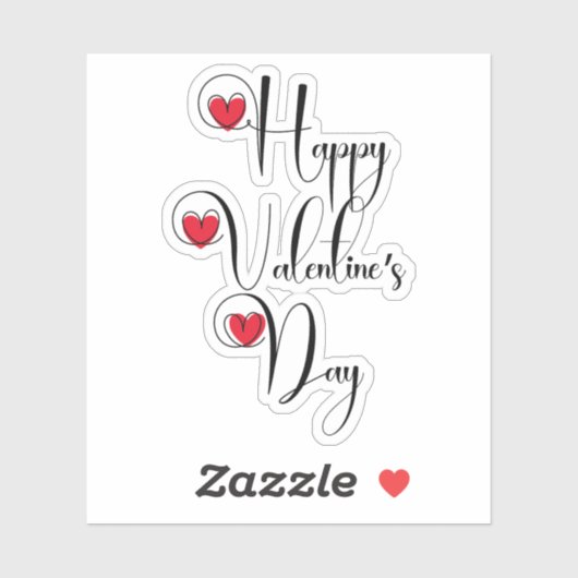 Happy Valentines Day Sticker (Vel)