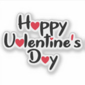 Happy Valentines Day Sticker (Voorkant)