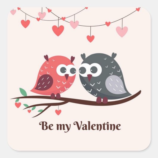 Happy Valentines Day Sticker (Voorkant)