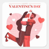 Happy Valentines Day Sticker (Voorkant)