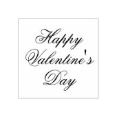 Happy Valentines Day Stylish Text Rubberstempel (Afrduk)