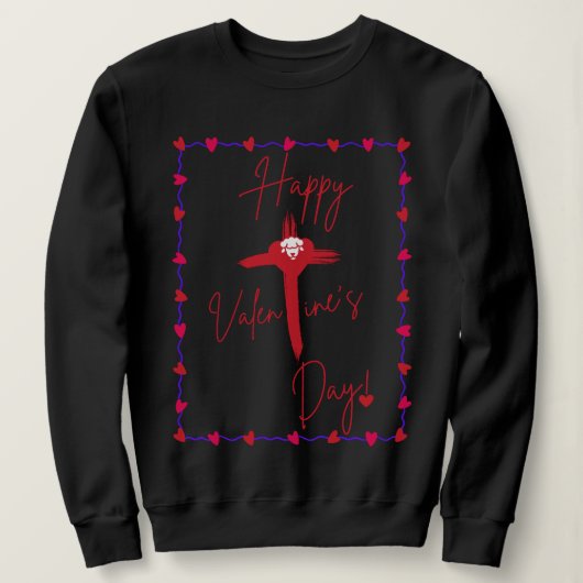 Happy Valentine's Day Sweatshirt (Design voorkant)