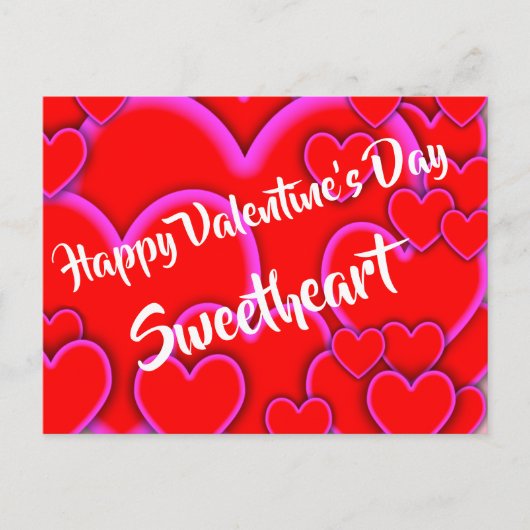 Happy Valentines Day SweeLieverd Romantic Briefkaart (Voorkant)