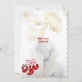 Happy Valentines Day Sweeping Heart Love Bird Kaar Kaart (Achterkant)