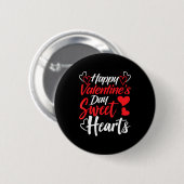 Happy Valentine's Day Sweet Hearts Couples Valenti Ronde Button 5,7 Cm (Voorkant /achterkant)