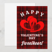 HAPPY VALENTINE'S DAY SWEETHEART KAART (Voorkant / Achterkant)