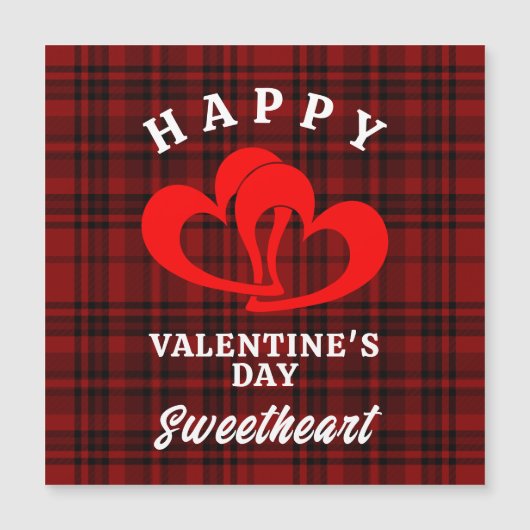 HAPPY VALENTINE'S DAY SWEETHEART MAGNETISCHE UITNODIGING (Voorkant)