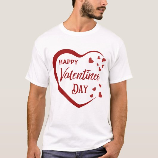 Happy Valentines Day T-shirt (Voorkant)