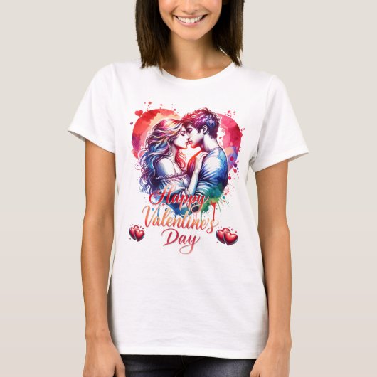 Happy Valentines Day T-shirt (Voorkant)