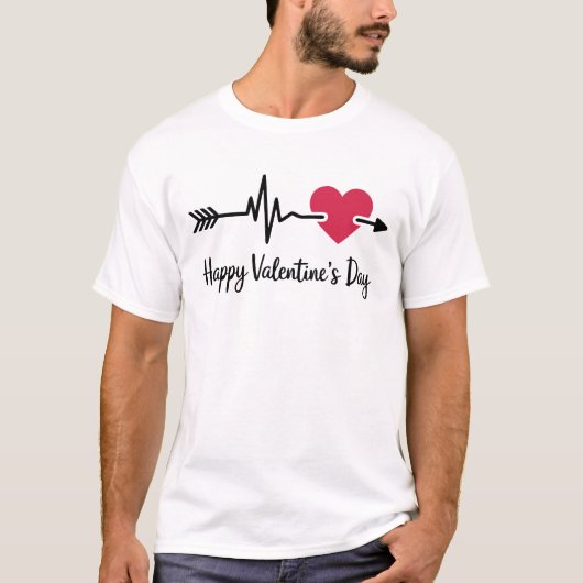 Happy Valentine's Day T-shirt Design (Voorkant)