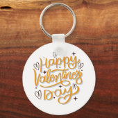 Happy Valentines day t-shirt gift idee mannen vrou Sleutelhanger (Voorkant)