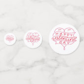 Happy Valentine's Day Table Confetti (Achterkanten)