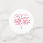Happy Valentine's Day Table Confetti (Kleine voorkant)