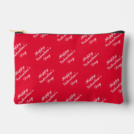Happy Valentine's Day Text Mark Accessory Pouch Etui