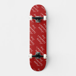 Happy Valentines Day Text Pattern Stylish Persoonlijk Skateboard