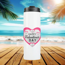 Happy Valentine's Day Thermal Tumbler: Liefde Dage Thermosbeker