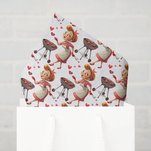 Happy Valentine's Day Tissue Paper Cooking Hearts Tissuepapier (Cadeauzakje)