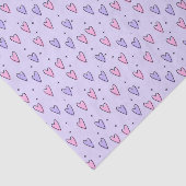 Happy Valentine's Day Tissue Paper Pink Hearts Tissuepapier (Detail)