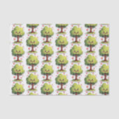 Happy Valentine's Day Tissue Paper Tree Red Hearts Tissuepapier (Voorkant)