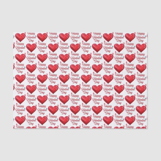 Happy Valentines Day Tissuepapier (Voorkant)