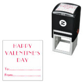 Happy Valentines Day To From Personalized Zelfinktende Stempel (In situ)