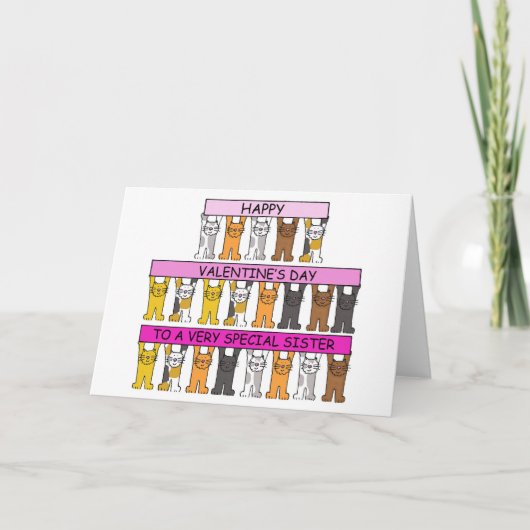 Happy Valentine's Day to Sister Kaart (Voorkant)