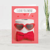 Happy Valentine's Day Toilet Paper Pandemische Hum Feestdagen Kaart (Voorkant)