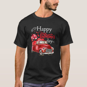Happy Valentines Day Truck die van kat houdt. T-shirt