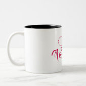 Happy Valentine's Day Tweekleurige Koffiemok (Links)