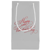 Happy Valentine's Day Typografie | Gift Bag Klein Cadeauzakje (Voorkant)