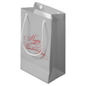 Happy Valentine's Day Typografie | Gift Bag Klein Cadeauzakje (Voorkant Gekanteld)